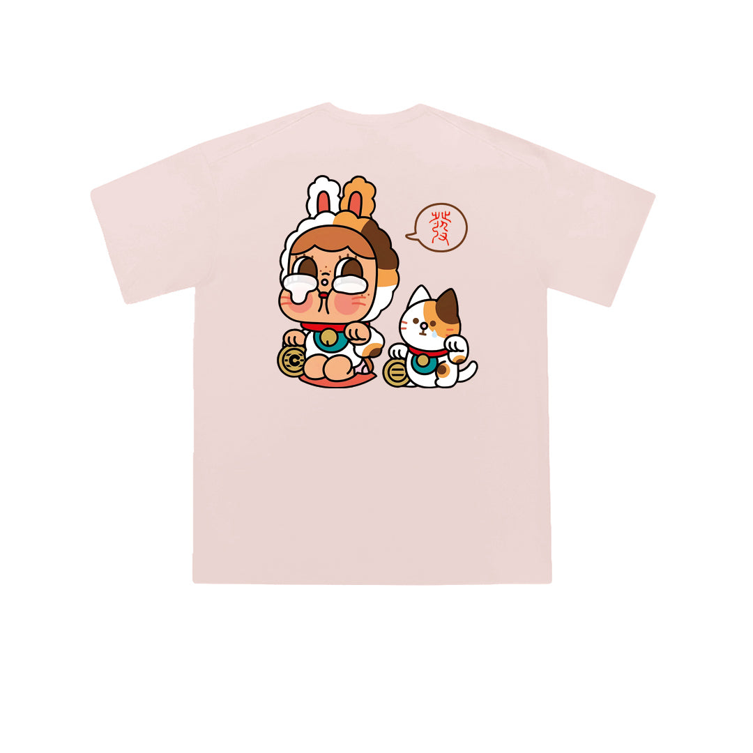 ”CRY BABY 发" Oversized Tee - 3618