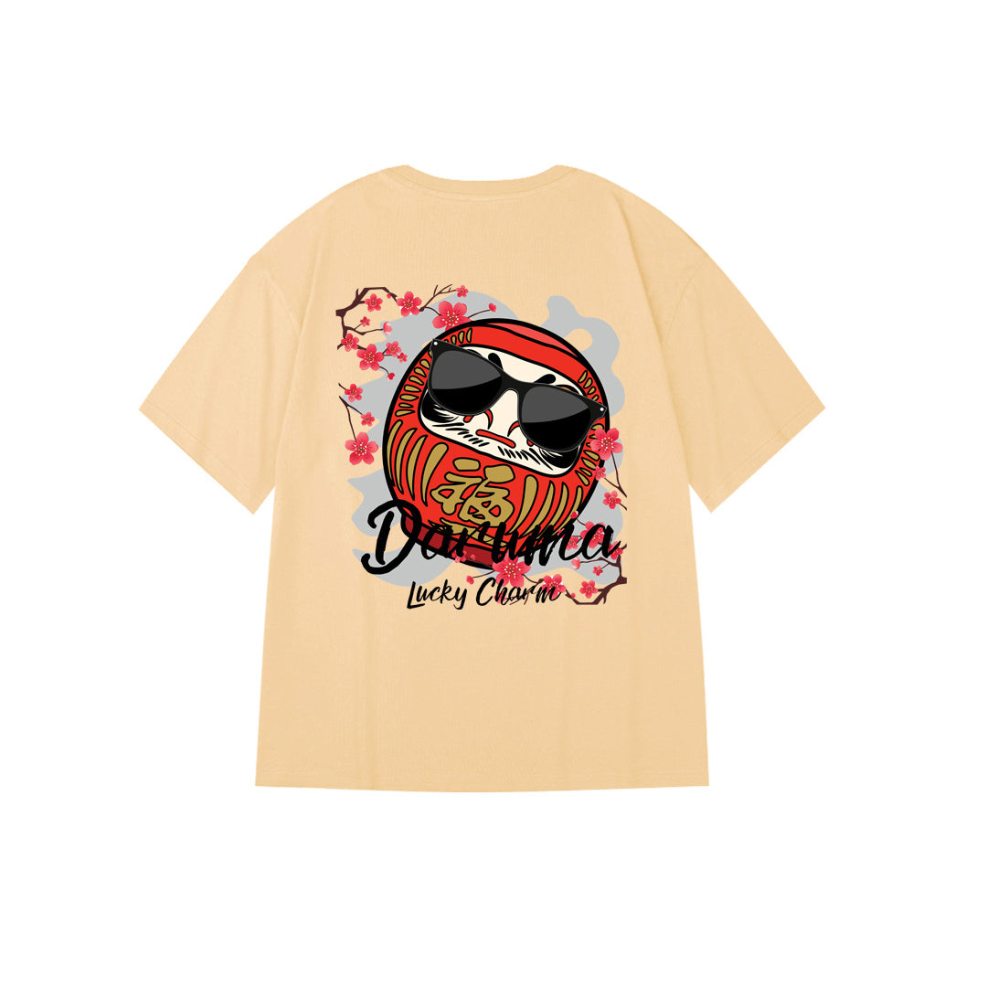 "Daruma Lucky Charm" Oversized Unisex Kids T-Shirt 26631