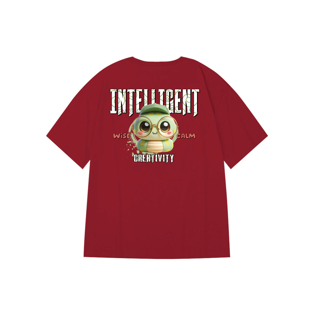 "INTELLIGENT SNAKE" Oversized Tee - 2973