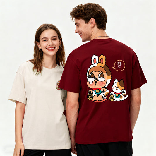 ”CRY BABY 发" Oversized Tee - 3618