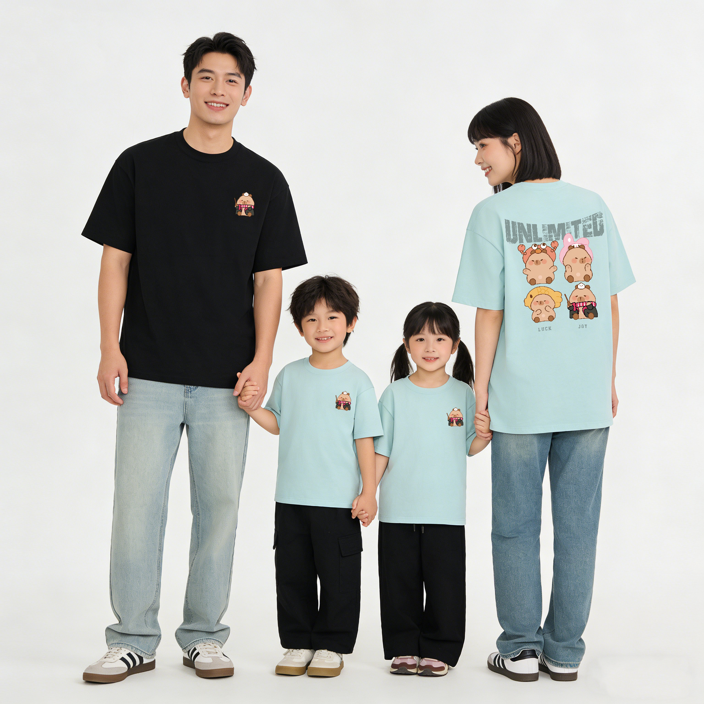 "Wizard Capybara" Oversized Unisex Kids T-Shirt - 35921