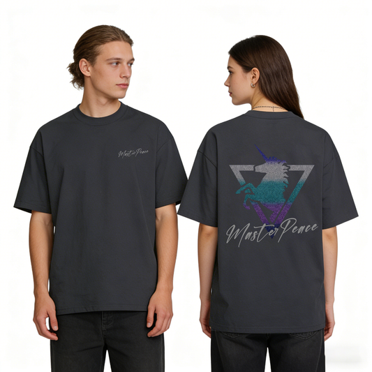 ”master peace" Oversized Tee - 3655