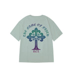 "THE NAME OF FAITH" High Graded Odell Fabric Reflective Print Oversized Tee 2511