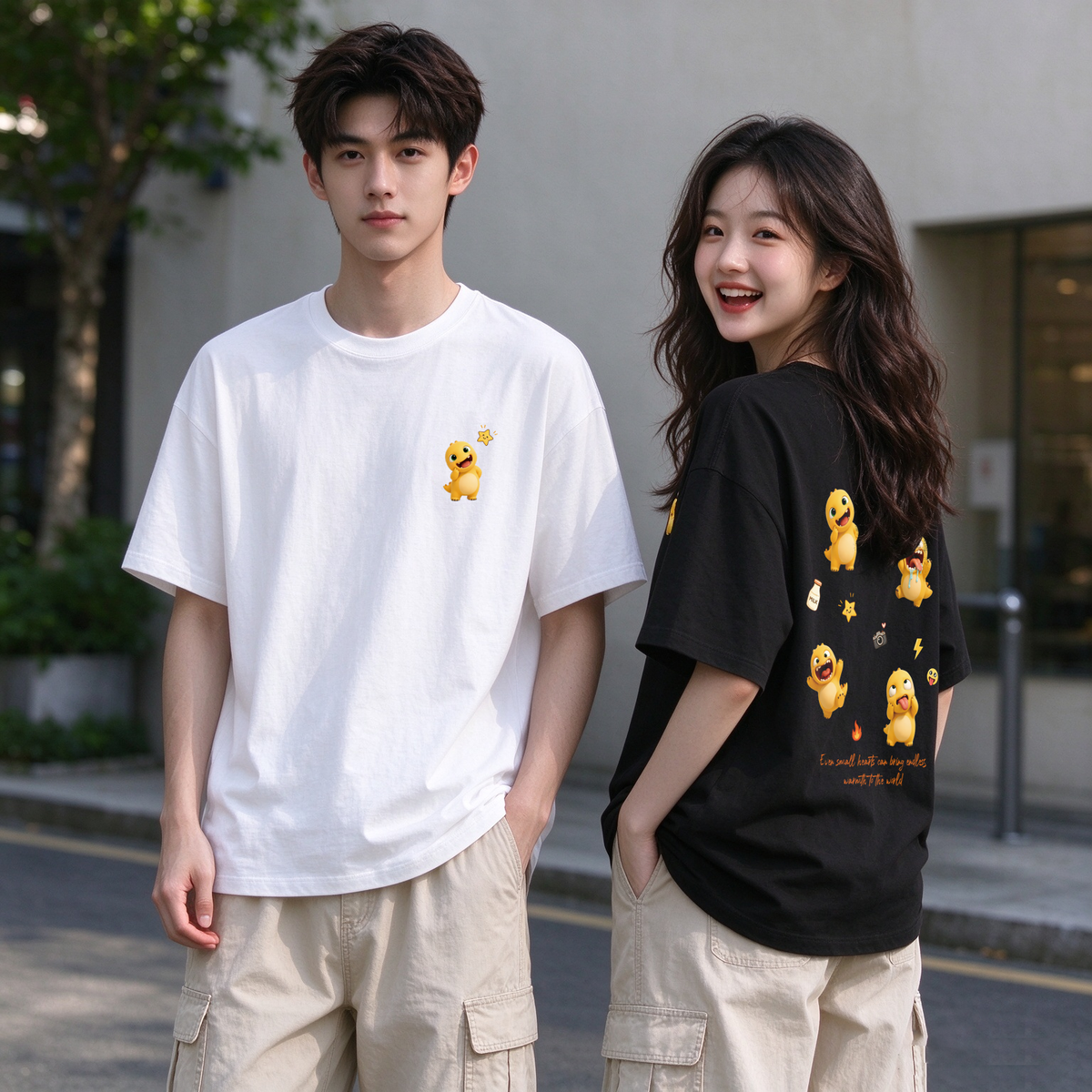 Smiles Oversized Tee - 3989
