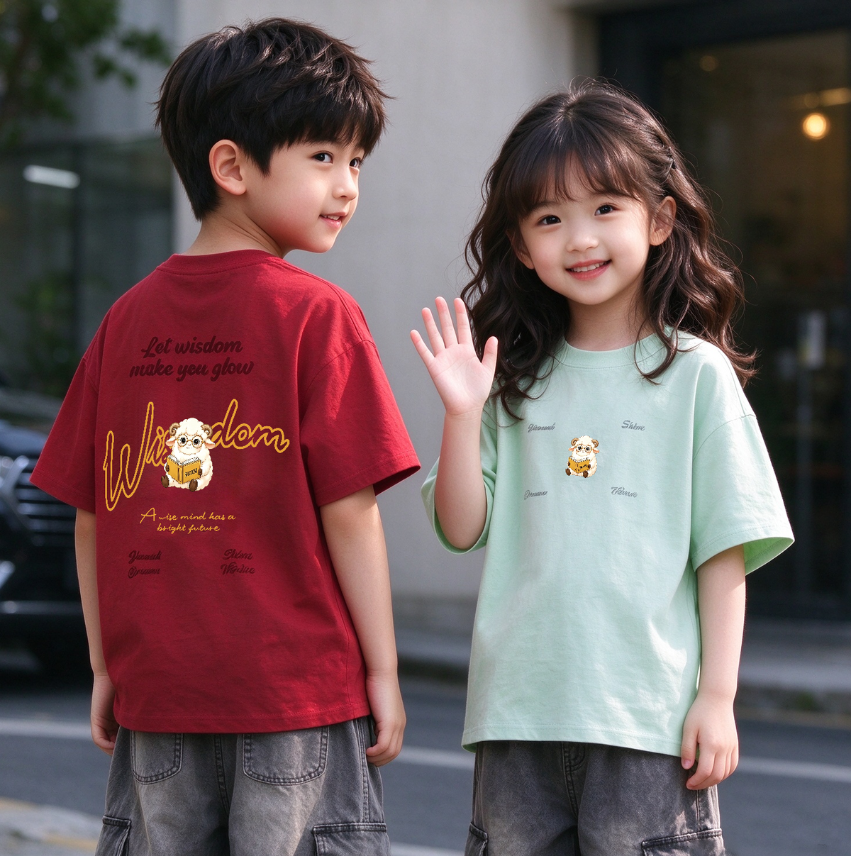 Wisdom Oversized Unisex Kids T-Shirt - 39691