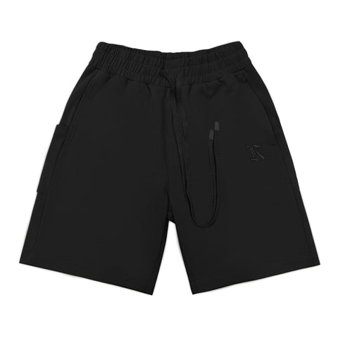 Black Jogger Shorts 8119