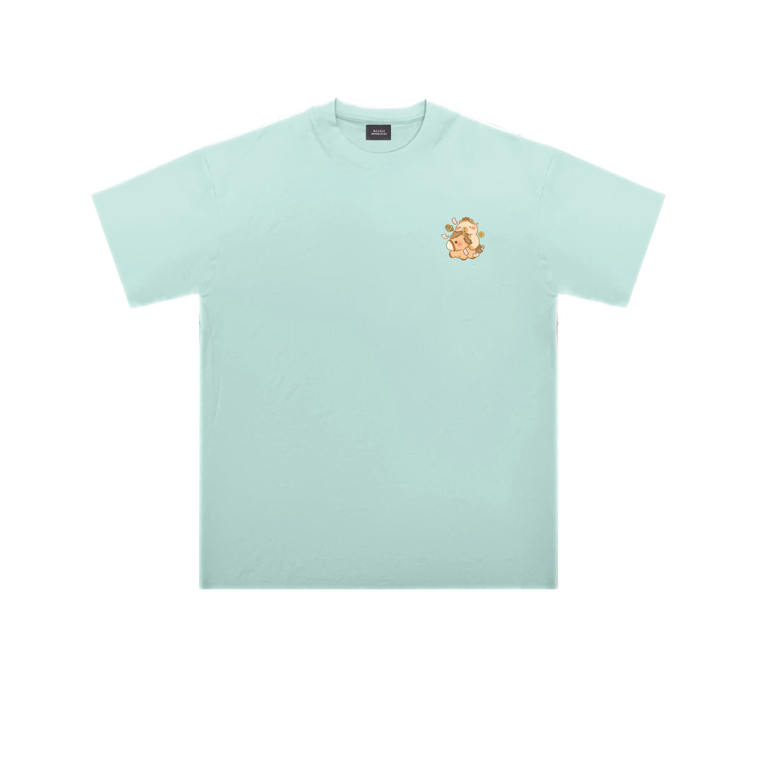 ”POSITIVE VIBES CAPYBARA" Oversized Tee - 3672