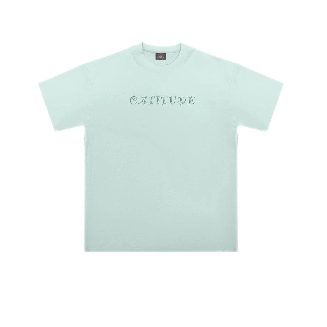 ”CATITUDE" Oversized Tee -3796