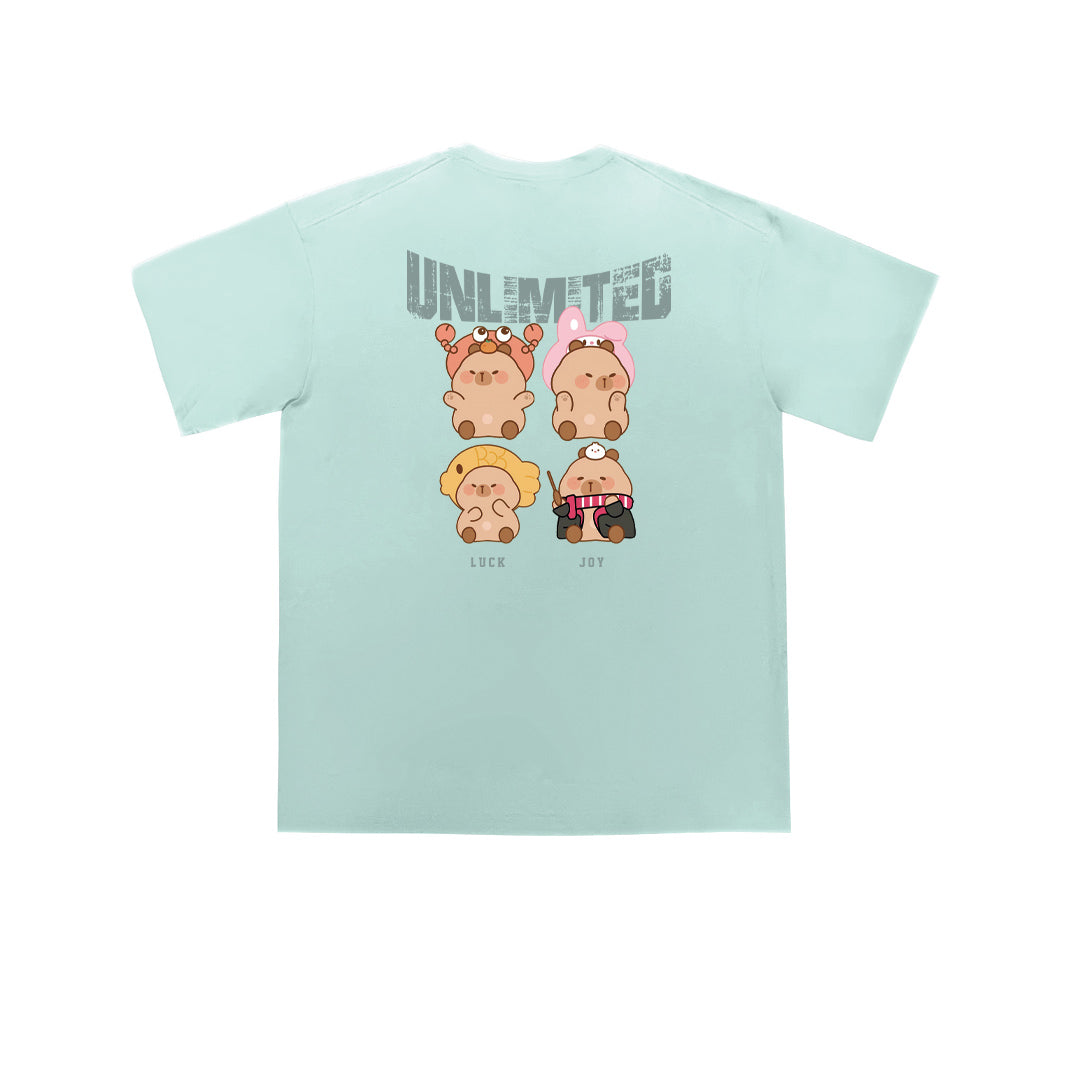 "Wizard Capybara" Oversized Unisex Kids T-Shirt - 35921