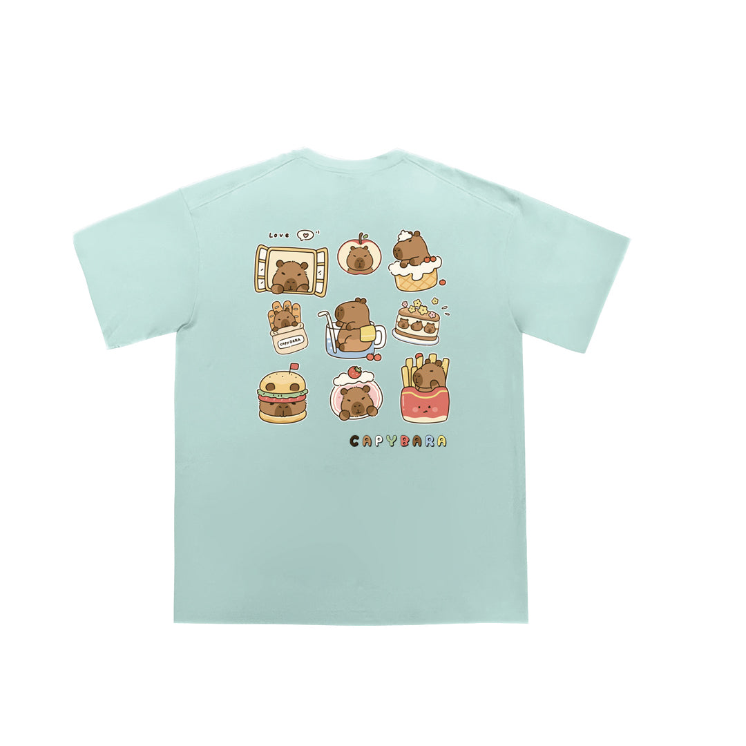 "Capybara-themed" Oversized Tee - 2103