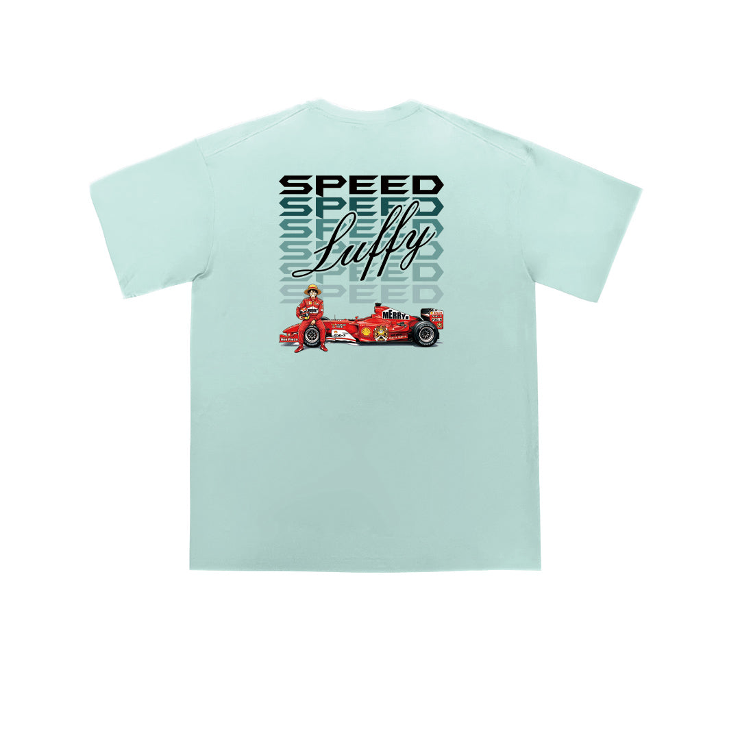"SPEED"Oversized Tee - 3843