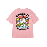 "Obviously I'm Luckier Than You" Oversized Unisex Reflective Kids T-Shirt 26641