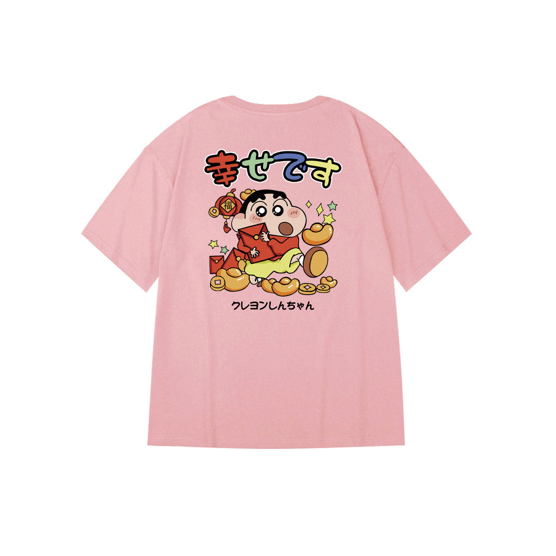 "Lucky クレヨンしんちゃん" Oversized Tee - 2975