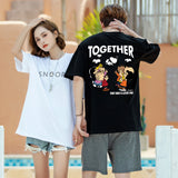 "Together" High Graded Odell Fabric Print Oversized Tee 2643