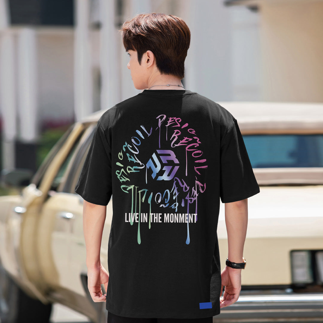 "RECOIL DESIGN Colorful printed” Oversized Tee - 2932