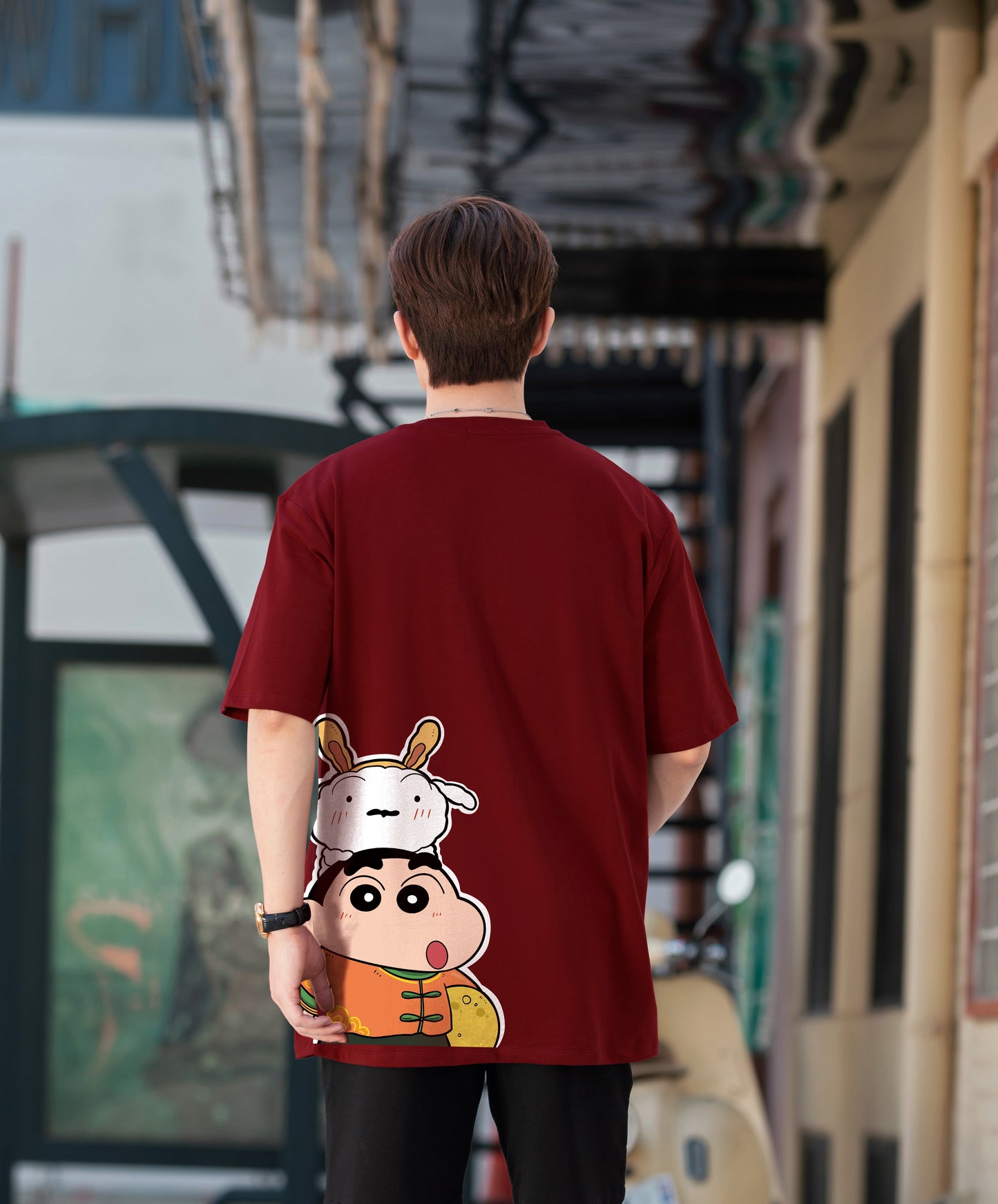 "Crayon Shin-chan" Oversized Tee - 2546