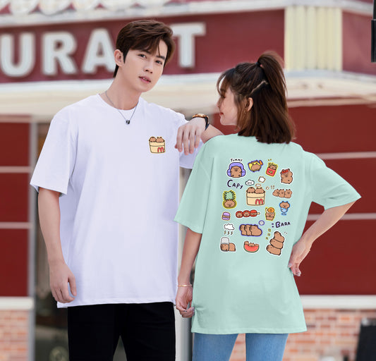 "YUMMY"CAPYBARA Oversized Tee - 3540