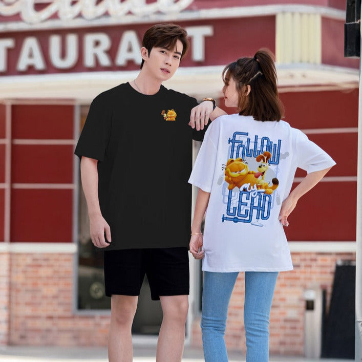 "Follow my Lead Garfield" High Graded Odell Fabric Oversized Tee 2874