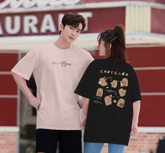 ”CUTE CAPYBARA" Oversized Tee - 3675