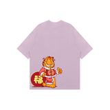 "Chinese Costume Garfield" High Graded Odell Fabric Oversized Tee 2713