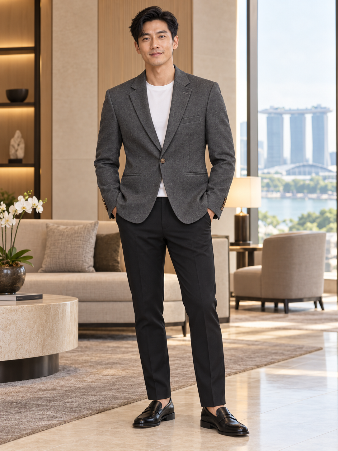 Dark grey checkered 5070