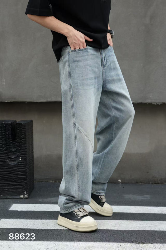 Light Blue Cargo Jeans 88623