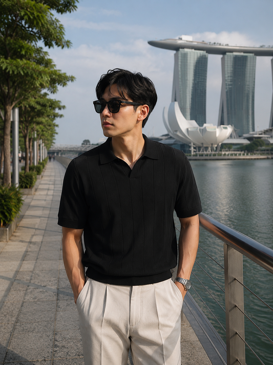 Black Polo T-Shirt 4885