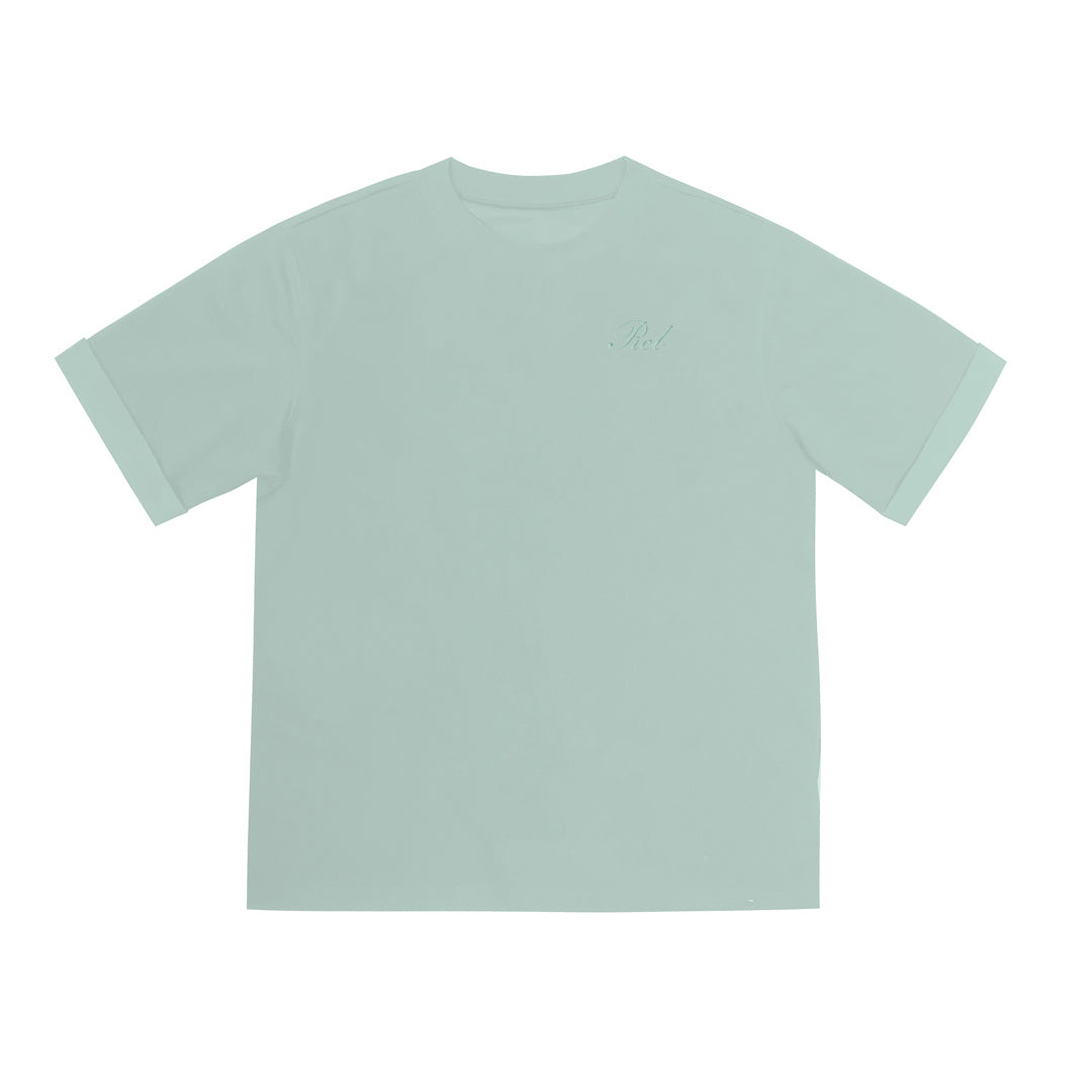 Light Green Basic Oversize Tee Gracell Material - 2890