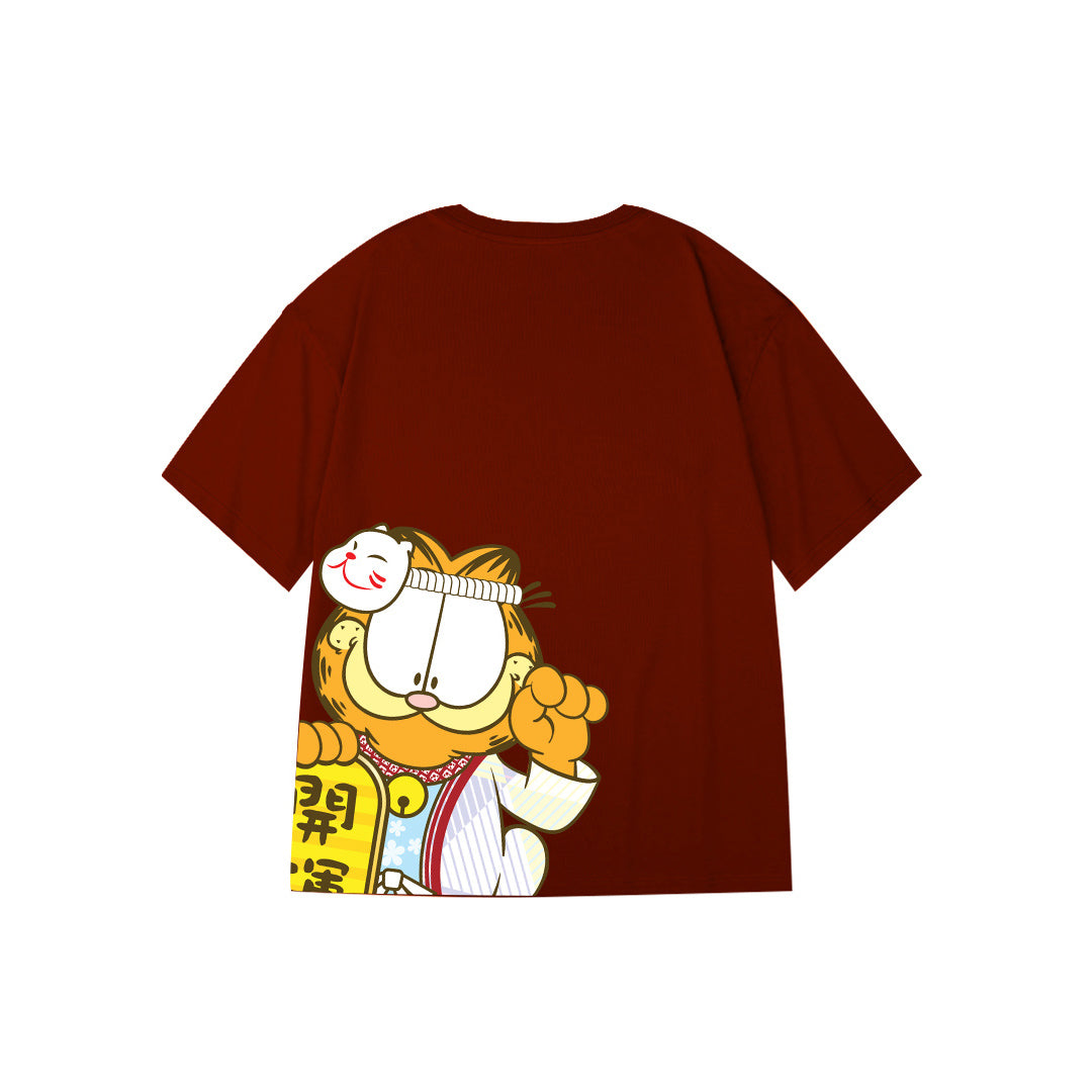 "Fortune Garfield" High Graded Odell Fabric Oversized Tee 2707