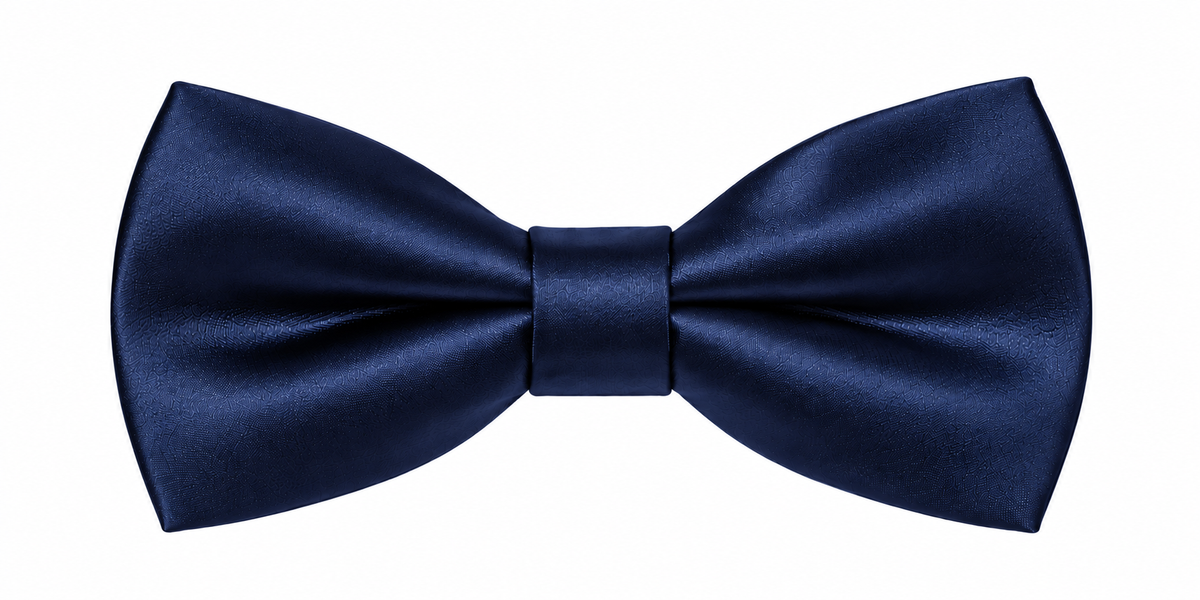 Classic Satin Bow Tie Navy