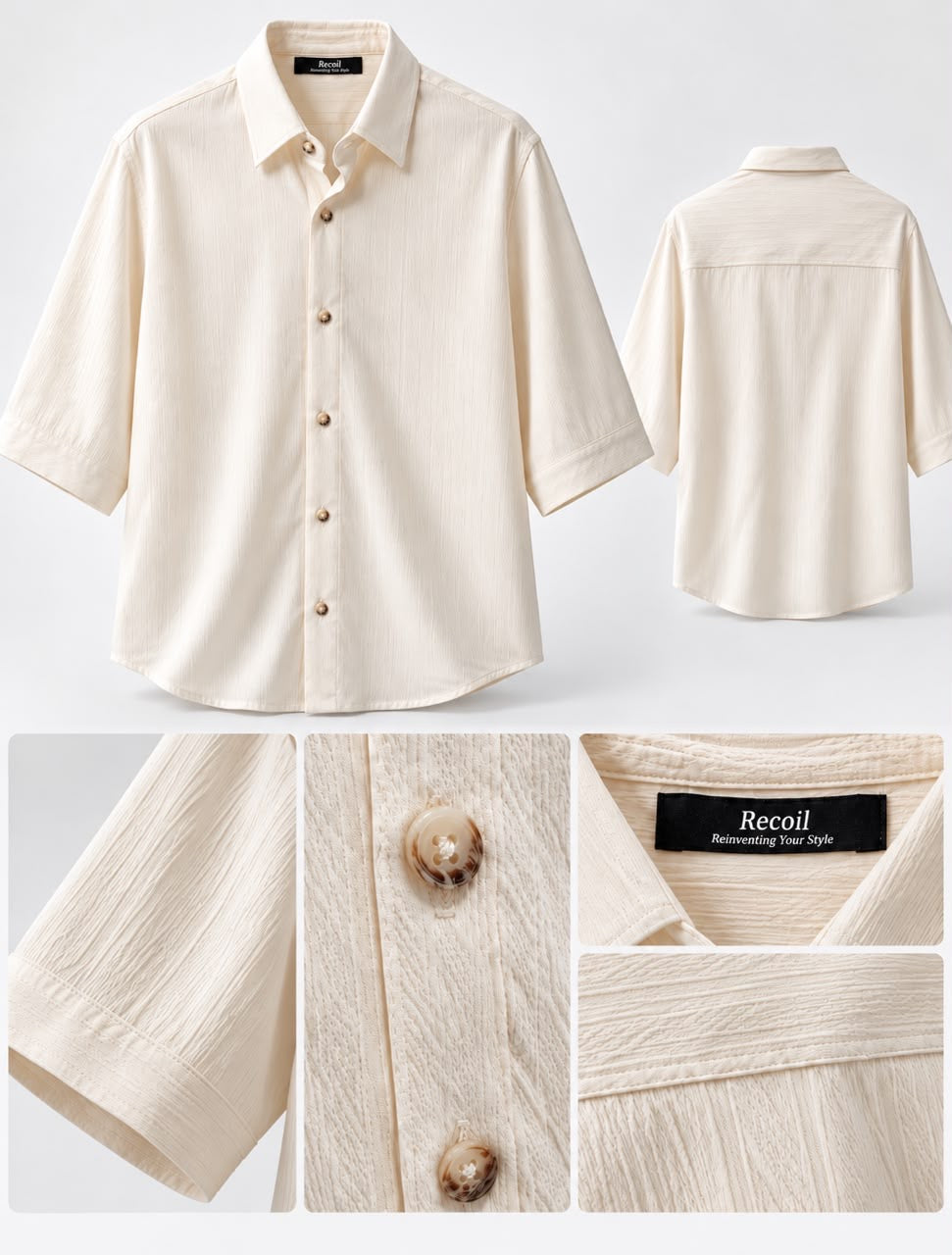 Apricot 3/4-Sleeve Shirt– 1324