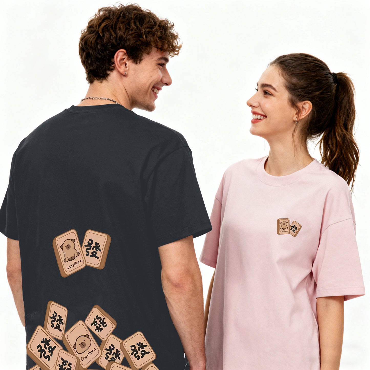 ”发 CAPYBARA" Oversized Tee - 3615