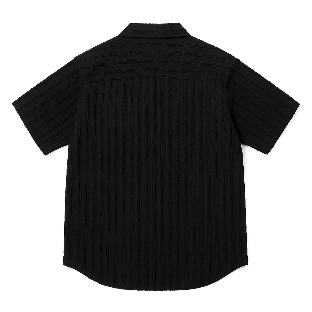 Oversized Short Sleeve Shirt 4511 Black