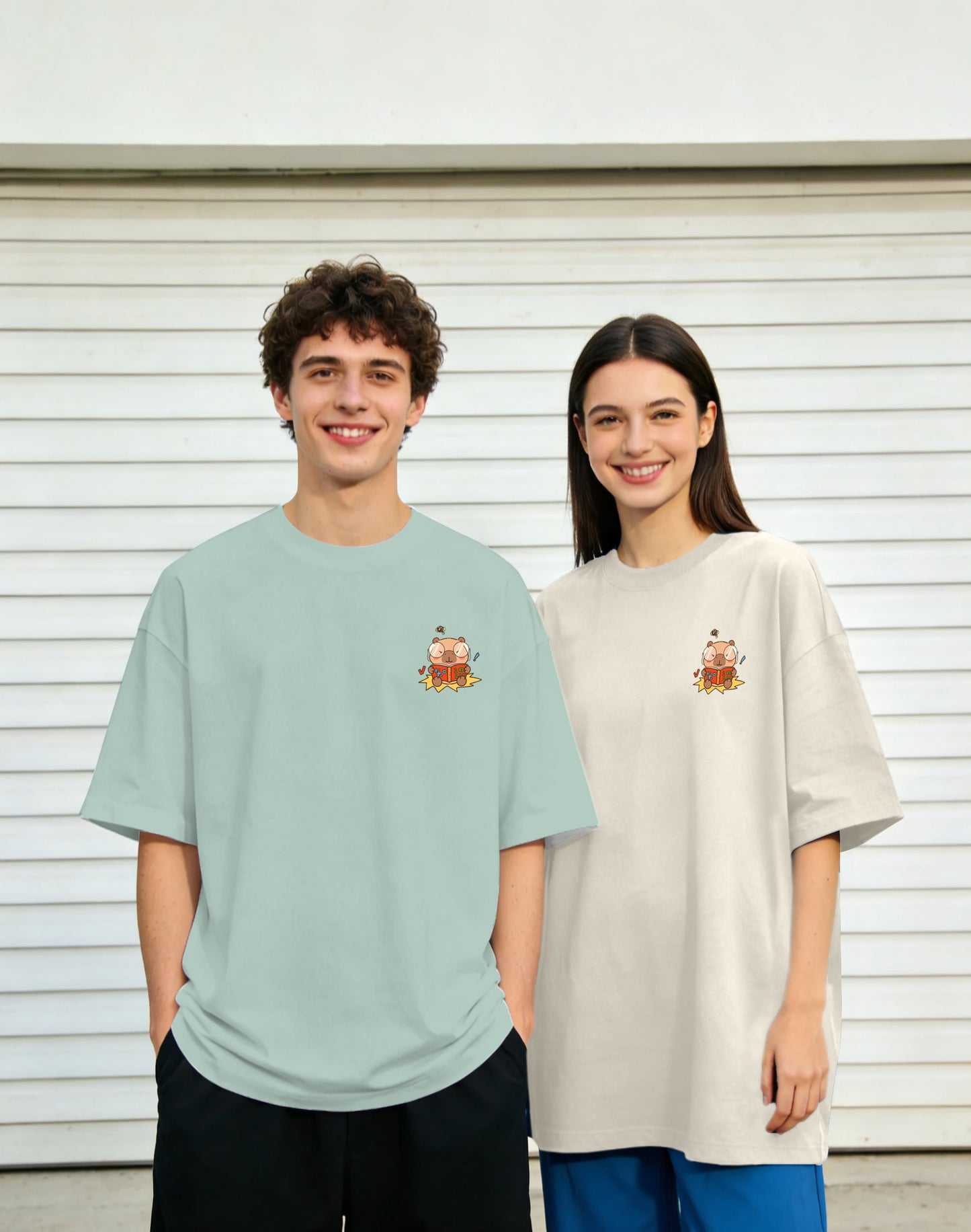 ”SUCCESS CAPYBARA" Oversized Tee - 3674