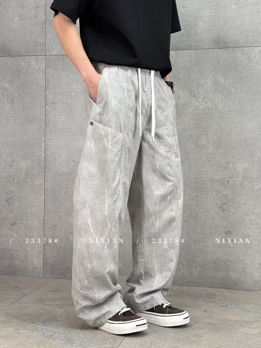 Grey Cargo Pants 23378