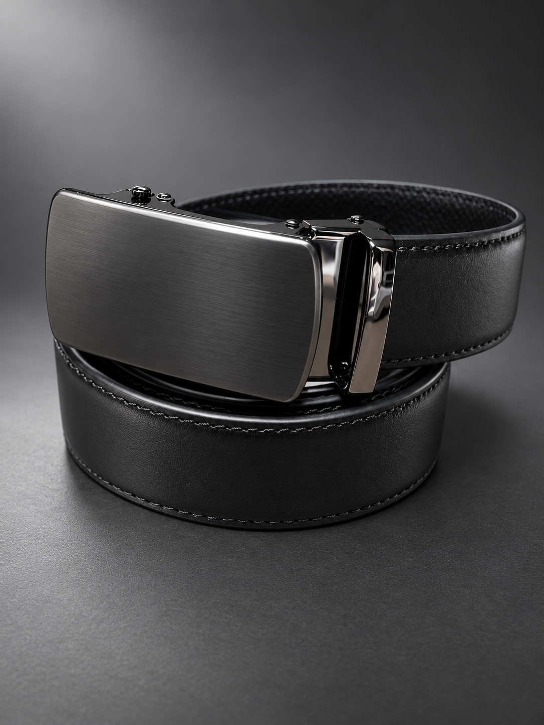 Classic Black PU Leather Belt