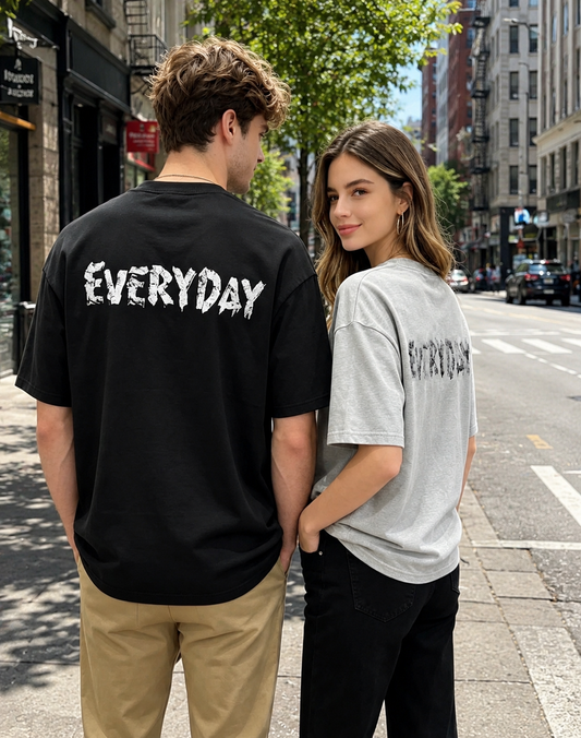 "YOLO EVERYDAY" Oversized Tee - 3691