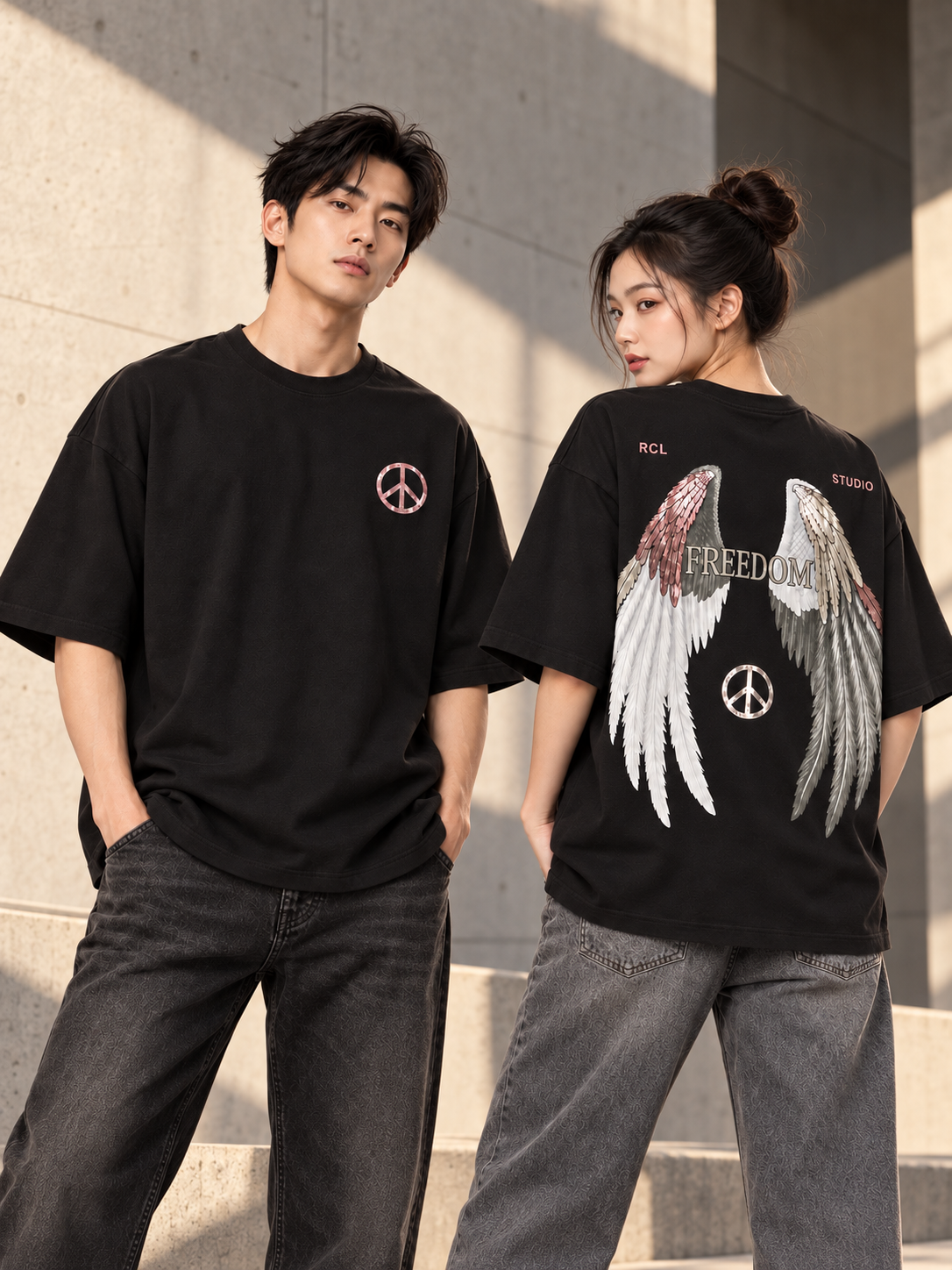 Freedom Wings Oversized Tee - 3882