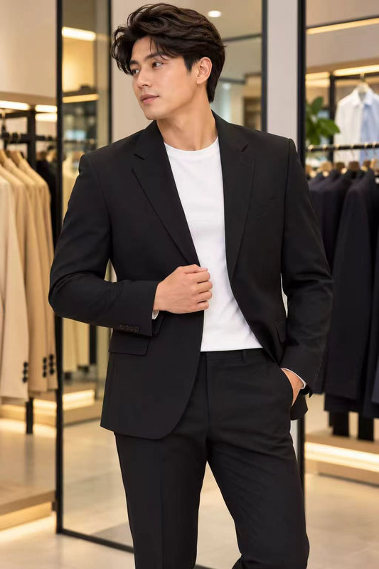 Slim Fit Classic Blazer Black 5032