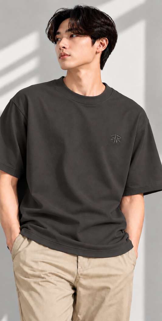 Dark Grey Ultra Cool Oversize Tee 3554