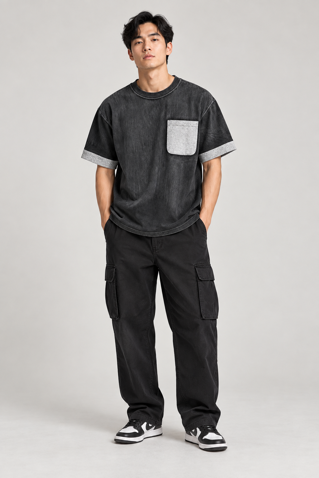 Black Oversized Tee -26100