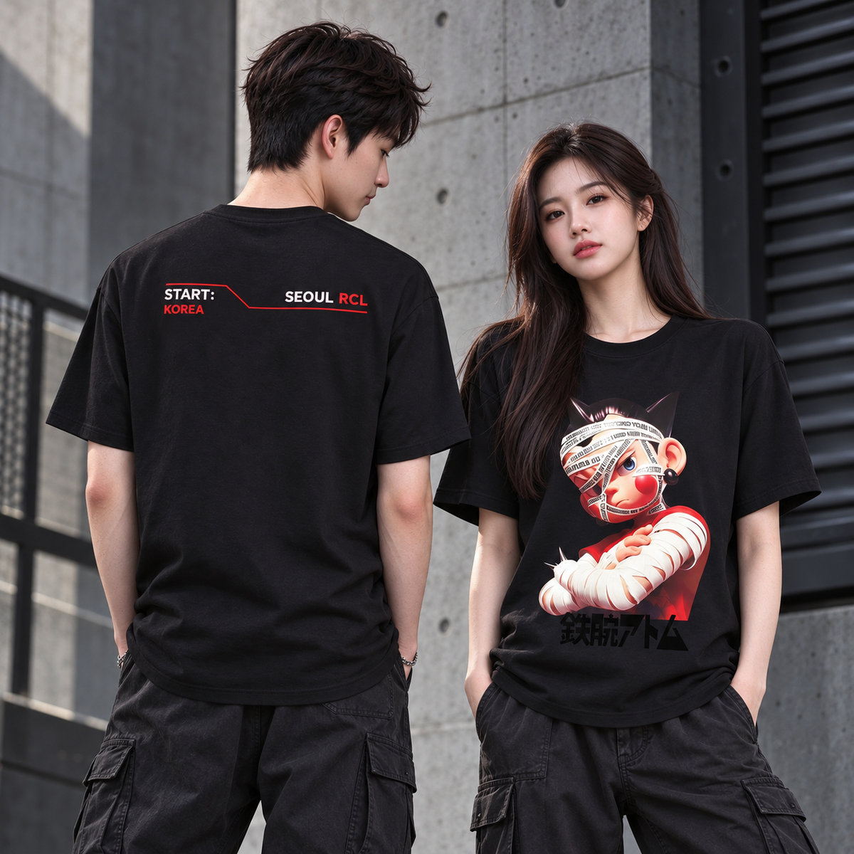 Fearless Go Beyond Your Limits Oversized Graphic Tee - 3878