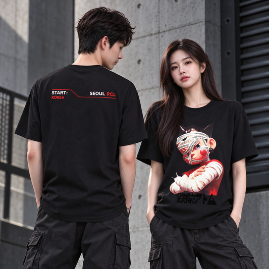 Fearless Go Beyond Your Limits Oversized Graphic Tee - 3878