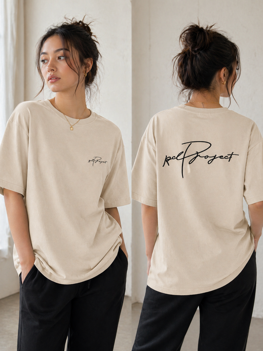 "RCL Project" Oversized Tee - 3509 BEIGE