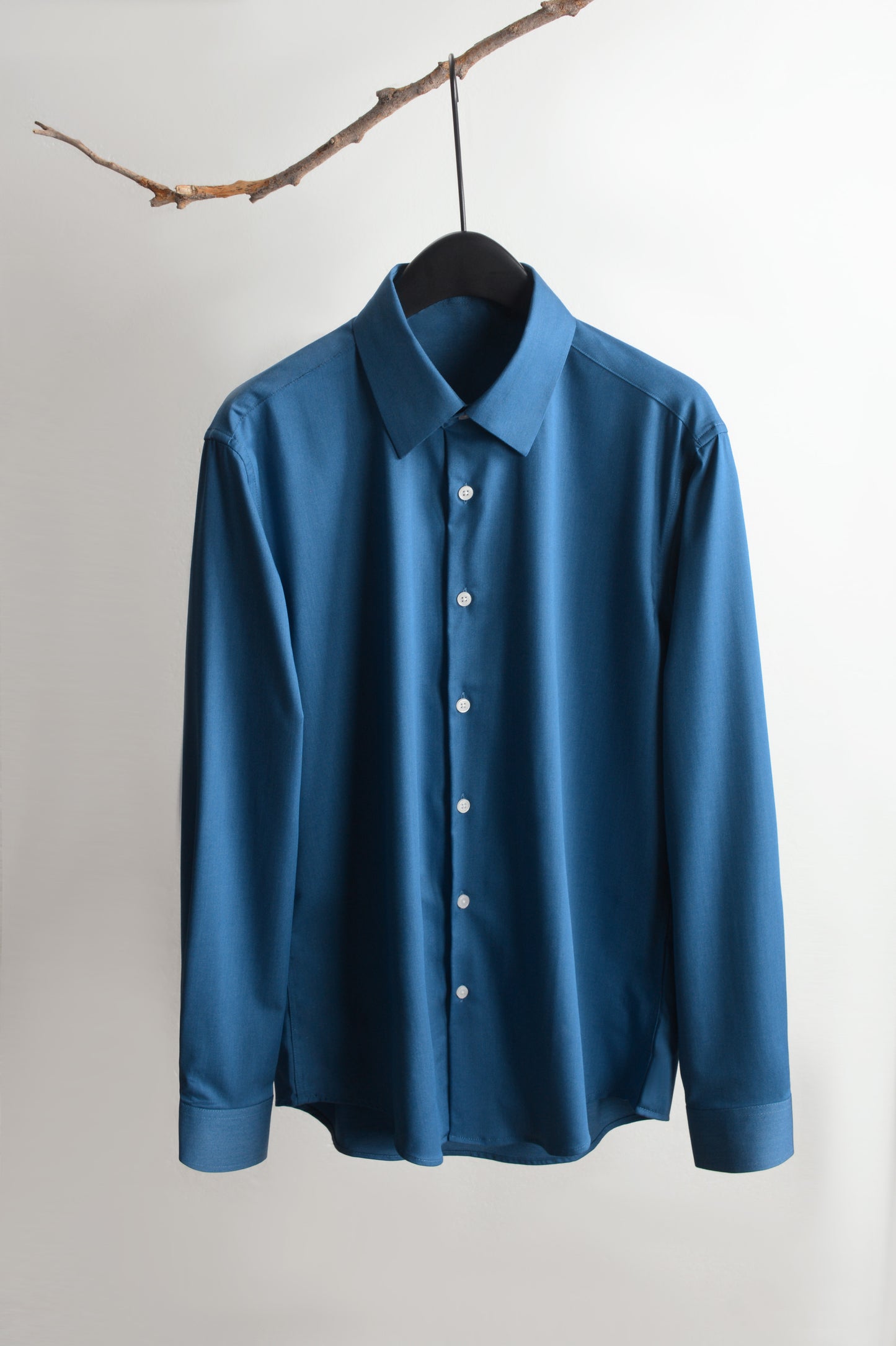 Long Sleeve Plain Shirt (Demin Blue) 6285