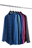Long Sleeve Plain Shirt (Dark Blue) 6836