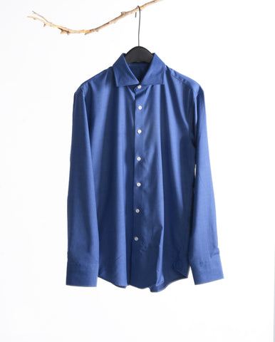 Long Sleeve Plain Shirt (Dark Blue) 6835