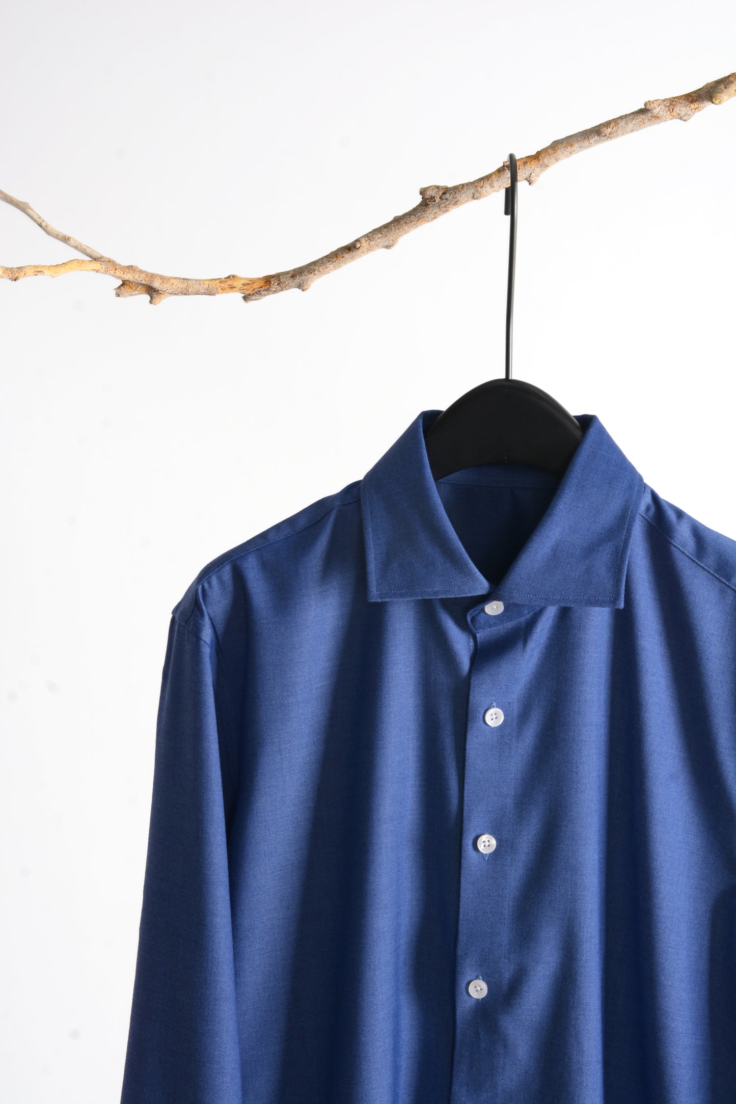 Long Sleeve Plain Shirt (Dark Blue) 6835