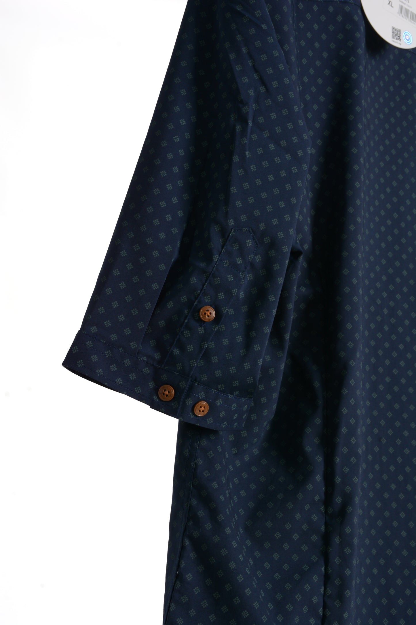 Designed Blue 3/4-sleeve shirt 1078