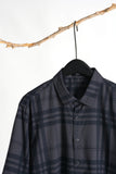 CHECKERED GREY 3/4-sleeve shirt 1086